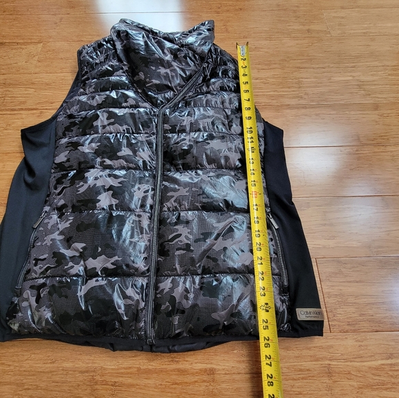 Calvin Klein Womens Performance Funnel Neck Puffer Camo Print Vest Size 2X - Picture 6 of 14